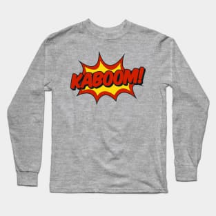 Kaboom! Comic Effect Long Sleeve T-Shirt